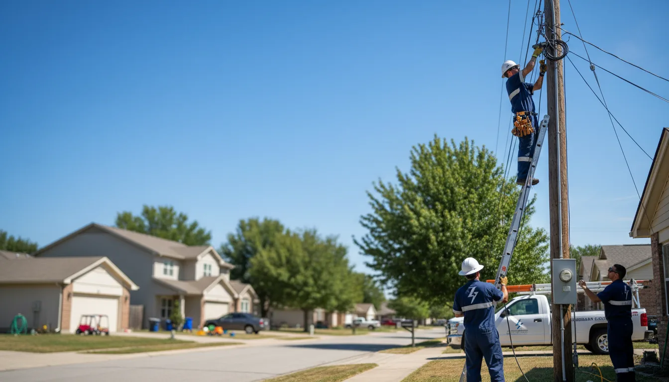 Residential electrician providing installation services in Weston, FL